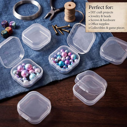 Jetec 18 Pieces Mini Plastic Clear Beads Storage Containers Box - Image 6