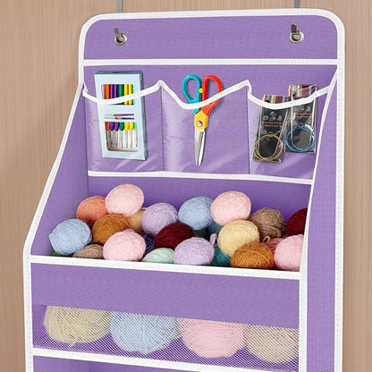 Univivi 5-Shelf Fabric Door Storage Over Door Hanging Organizer - Image 4
