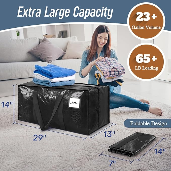 12 Pack Extra Heavy Duty Large Moving Bags - Image 3