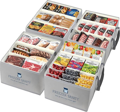 The Original Chest Freezer Organizer Bins, Stackable Storage Organizers by Unknown