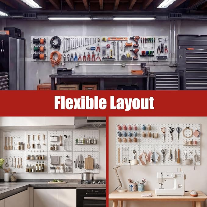 8 Pack Metal Peg board Panels - Image 5