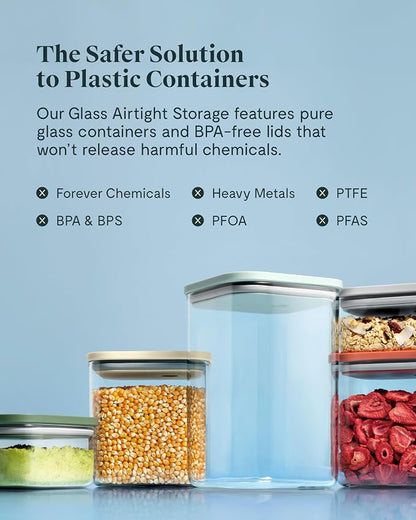 Caraway 14-Piece Glass Airtight Food Storage Containers - Image 6