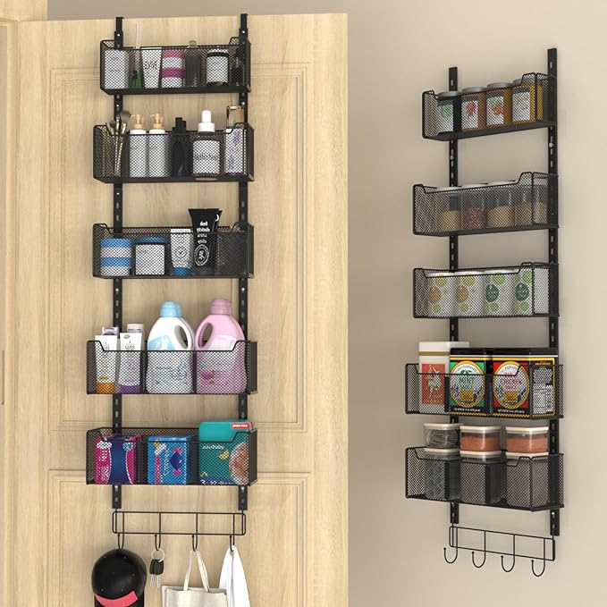 VyGrow Over The Door Organizer, Metal Door Organizer Hanging by VyGrow