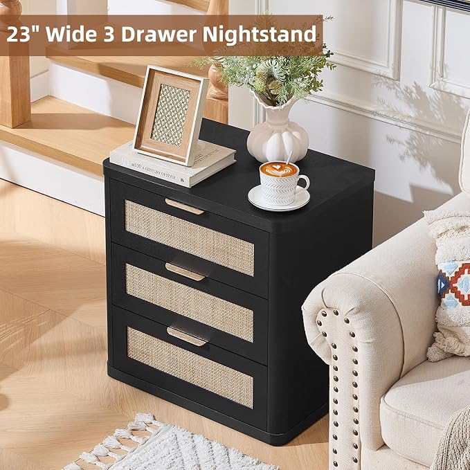 LEYAOYAO Rattan Night Stand Set of 2 - Image 7
