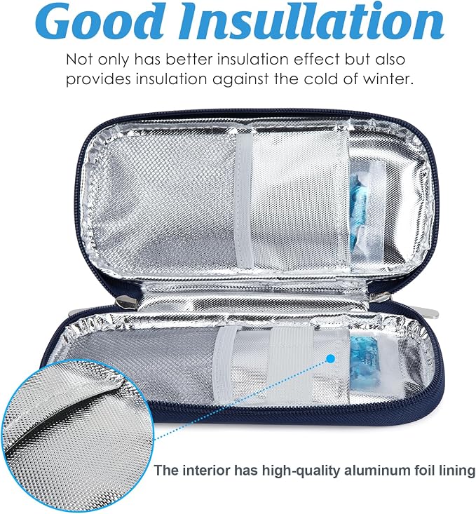 YOUSHARES Insulin Cooler Travel Case TSA Approved Medication Diabetic Supplies - Image 5