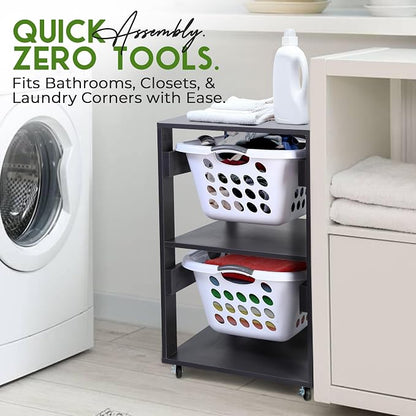 Laundry Basket Holder Shelf - Image 6