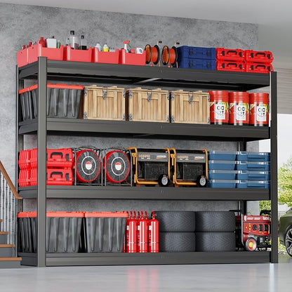 67" Wide Garage Shelving Unit, 3500 LBS Capacity, Industrial Adjustable Shelves - Image 2