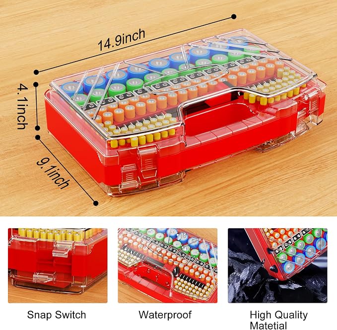 Battery Organizer Storage Holder Box Case - Image 4