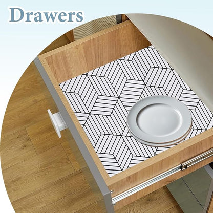 Shelf Liners for Kitchen Cabinets 17in x 30FT, Non Adhesive Cabinet Liner - Image 3