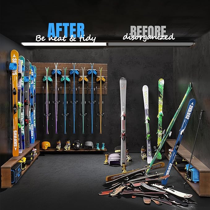 Ski & Snowboard Wall Rack for Garage - Image 3