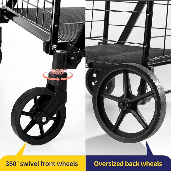 BIEAMA Folding Shopping Cart - Image 6