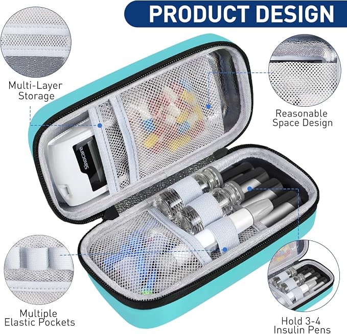 Insulin Cooler Travel Case, Portable Temperature Display Medicine Travel Cooler - Image 6