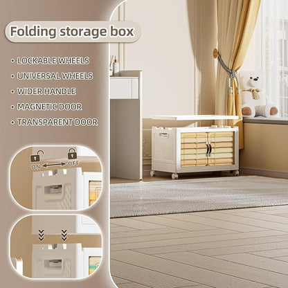 68 QT / 17 Gal Extra Wide Foldable Plastic Cabinet - Image 5