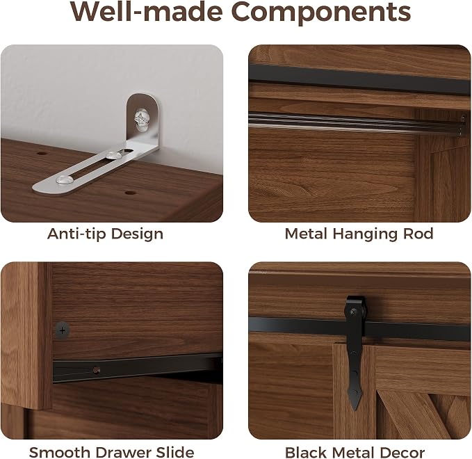 IRONCK Armoire Wardrobe Closet - Image 7