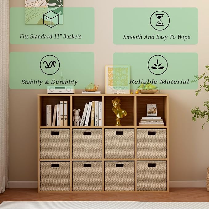 12-Cube Storage Shelf Bookcase - Image 4