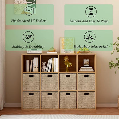 12-Cube Storage Shelf Bookcase - Image 4