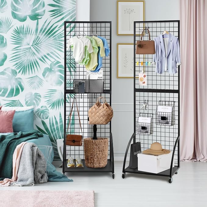 Grid Wall Panels, 2 Packs 2'x 6' Gridwall Display Stand - Image 5