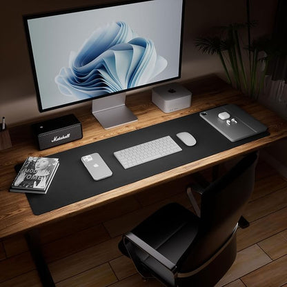 Aothia Leather Desk Pad Protector, Office Mat, Large Mouse Pad, Laptop Desk Pad - Image 7