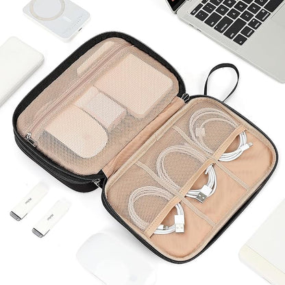 NISHEL Travel Cord Organizer Case, Double Layers Tech Electronic Bag, Essentials - Image 7