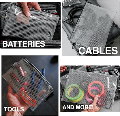 GOBAGS Air Production Small Clear Zipper Pouch – Cable Organizer & Travel Gear - Image 4