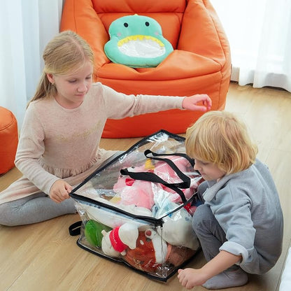 Vieshful 3 Pack Clear Clothes Storage Bag, 40L Plastic Blanket Storage Bag - Image 7