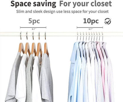 TOPIA HANGER Metal Hangers 20 Pack, Non Slip Clothes Hangers Space Saving - Image 6
