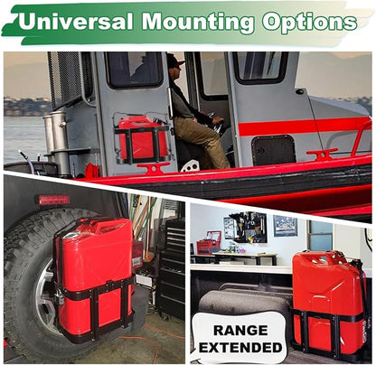 Jerry Gas Can Holder Rack with Combination Lock, Jerry Can Mount Holder Heavy - Image 2