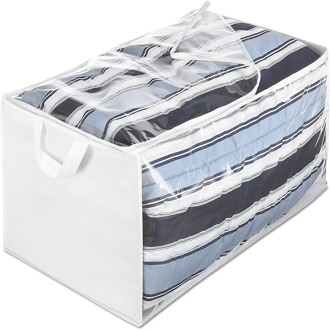 Whitmor Zippered Jumbo Storage Bag, Extra Large 34 Gallon, Breathable Non-Woven by Whitmor