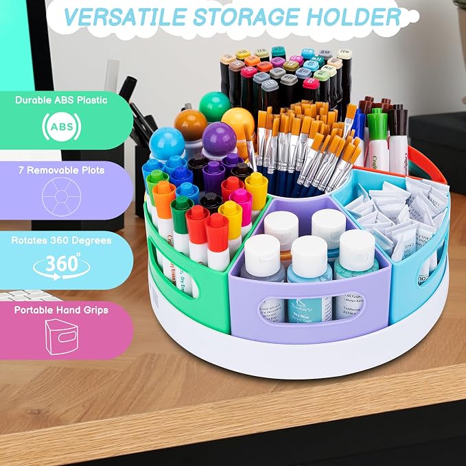 Art Supply Organizer, Extra Large 360° Pencil Caddy - Image 6