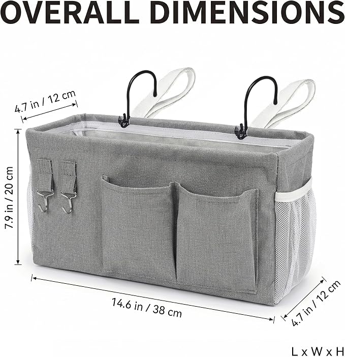1pc Bedside Caddy Organizer - Image 6