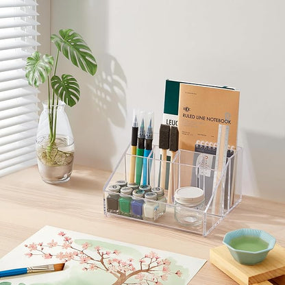 STORi Stackable Desk Organizer, 6 Compartment Caddy - Image 3