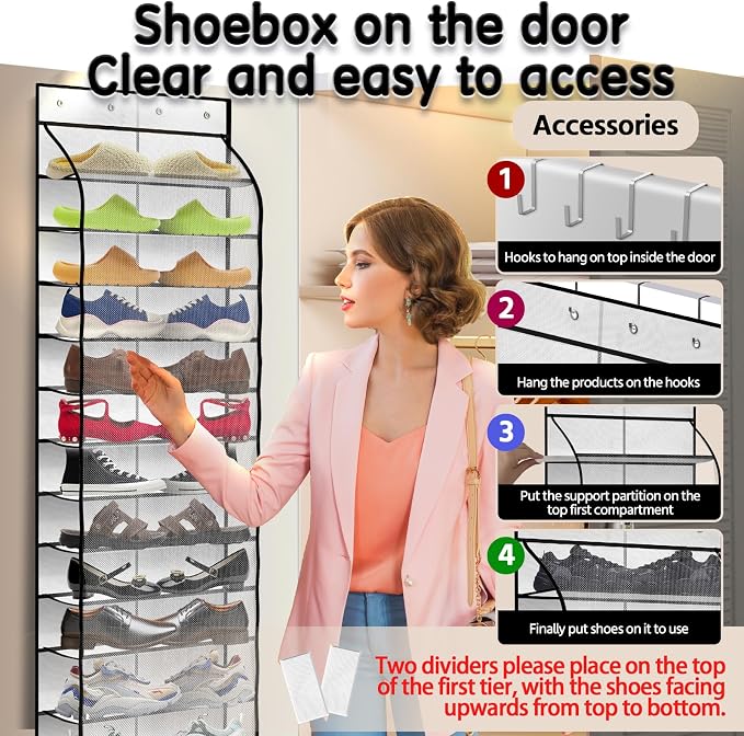 Over The Door Shoe Organizer - Image 5
