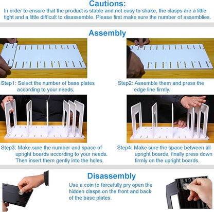 6 Pieces Upright Boards, Accessory Parts of Expandable File Folder Holder - Image 6