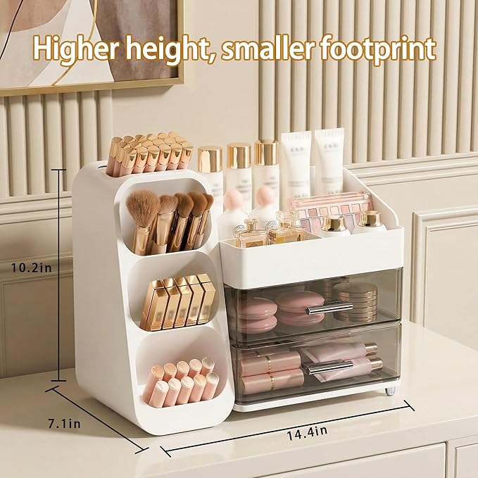 Large Capacity Makeup Organizer Countertop - Image 3