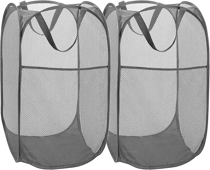 BATTOO Deluxe Strong Mesh Pop up Laundry Hamper Basket by BATTOO