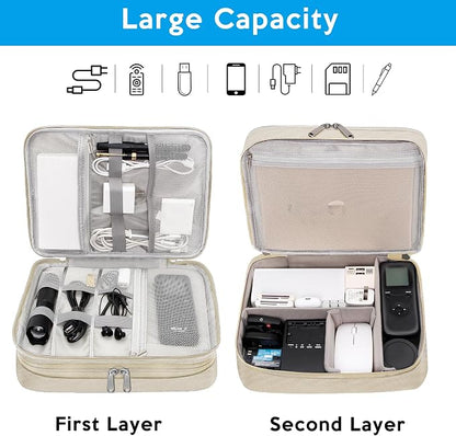 CILLA Electronic Organizer Travel Case, Travel Cord Organizer Case Portable - Image 7