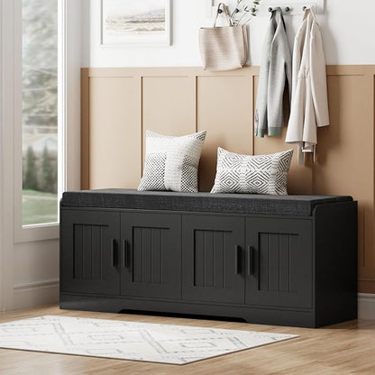Homleke 2-Tier Storage Bench, Shoe Bench by Homleke