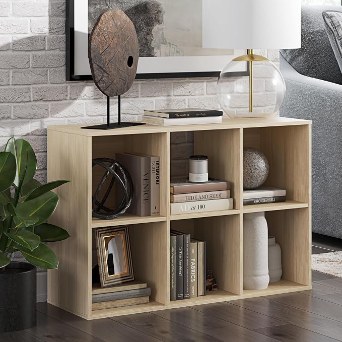 Signature Design by Ashley Piperton 3-Tier Floor Standing 6 Cube Organizer - Image 2