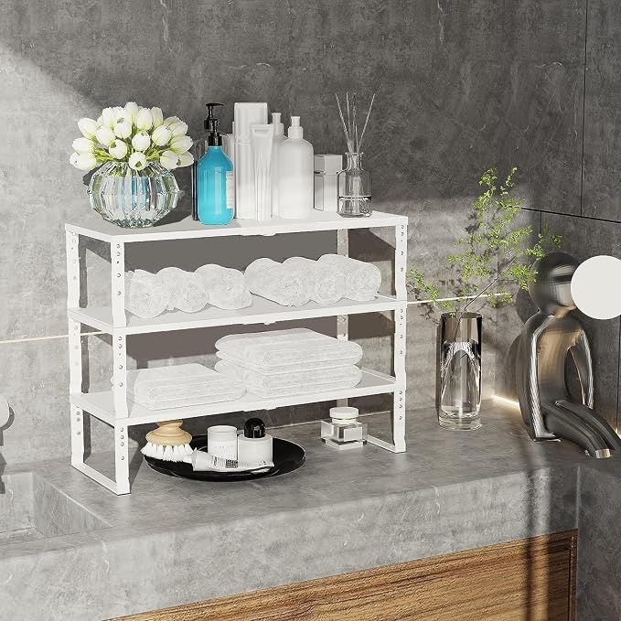 Expandable Cabinet Shelf Organizer Storage Spice Rack Shelves - Image 4