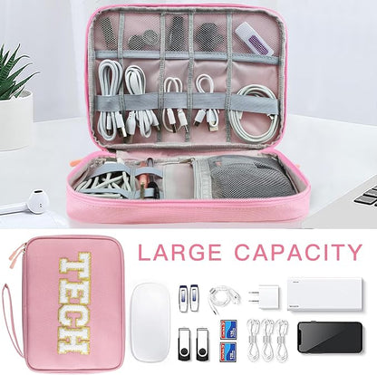 COSHAYSOO Electronics Bag Case Cable Cords Organizer Travel Essentials - Image 4