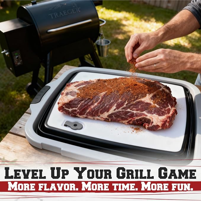 KITCHEN PERFECTION Collapsible XL Smoker & BBQ Prep Tub - Image 7