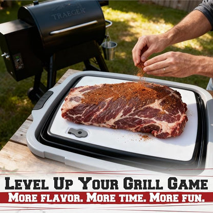 KITCHEN PERFECTION Collapsible XL Smoker & BBQ Prep Tub - Image 7