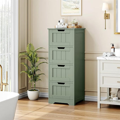 FOTOSOK Bathroom Storage Cabinet Set of 2, Bathroom Cabinet - Image 2