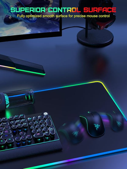 TopMade Wireless Charging Mouse Pad, RGB Gaming Mousepad, 35.4" x 15.8" Extra - Image 5