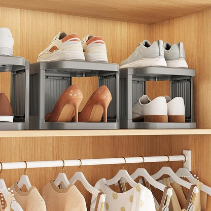 Kitstorack 5-Tier Vertical Plastic Shoe Rack, Freestanding Stackable Shoe - Image 4
