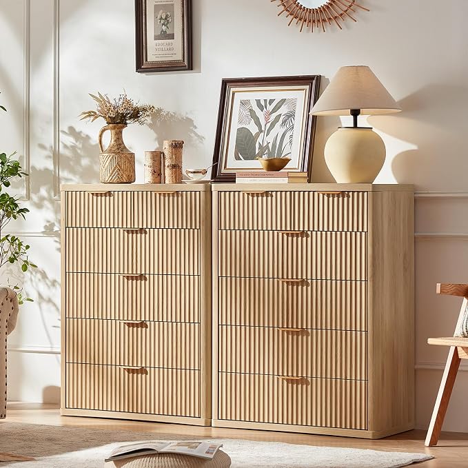 LEYAOYAO Fluted 6 Drawers Dresser - Image 5
