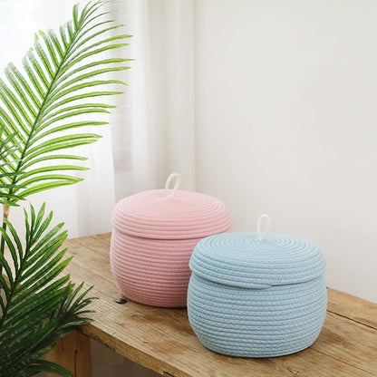Sea Team Round Cotton Rope Storage Basket - Image 2