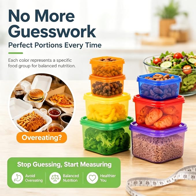 21 Day Fix Portion Control Containers, Color Coded Meal Prep Containers - Image 3