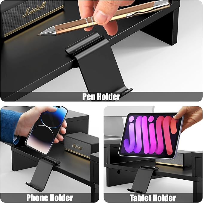 Simple Houseware Desk Dual Monitor Stand Riser - Image 4