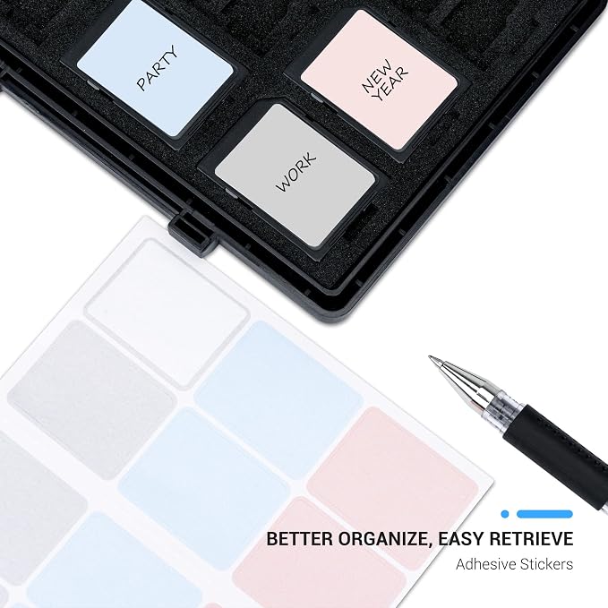 JJC 45 Slots Compact Memory Card Case Holder - Image 2